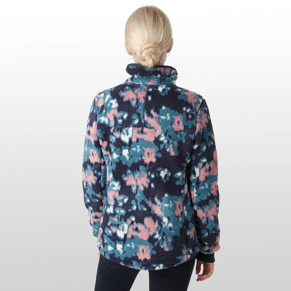 The North Face Women's Campshire Abstract Floral fleece Full-Zip Jacket sz M - Picture 2 of 8